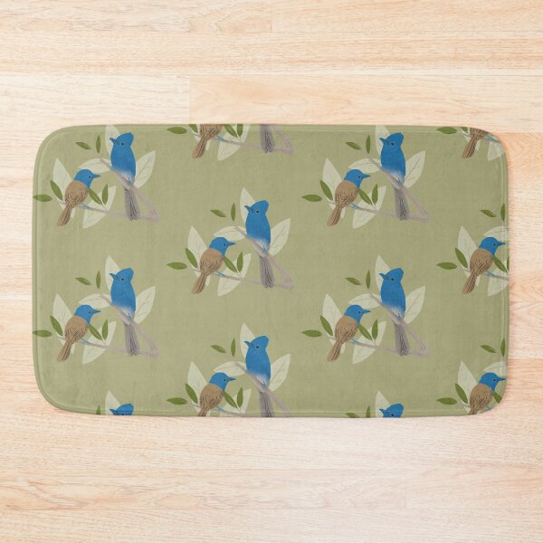 Item preview, Blue Paradise-flycatcher (Terpsiphone cyanescens) designed and sold by go outside . go wild.