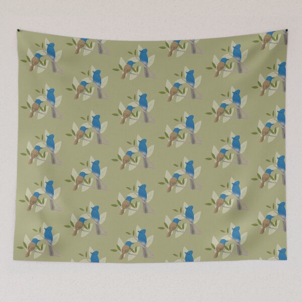 Item preview, Blue Paradise-flycatcher (Terpsiphone cyanescens) designed and sold by go outside . go wild.