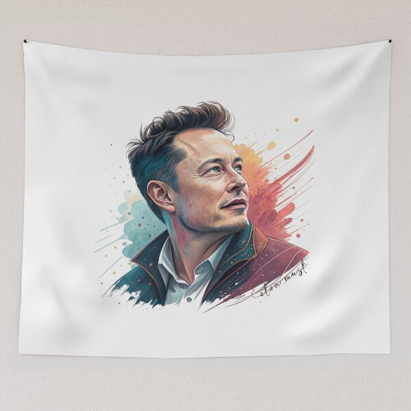 Artikelvorschau, Elon Musk Abstrakte Kunst, Elon Musk, Abstrakt entworfen und verkauft von graphic-genie.