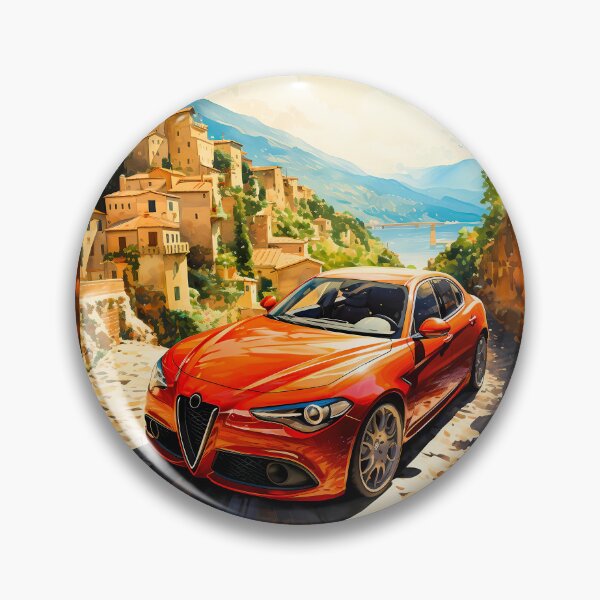 Item preview, Cruising Lake Como In Alfa Romeo Giulia Veloce designed and sold by RevUpDesign.