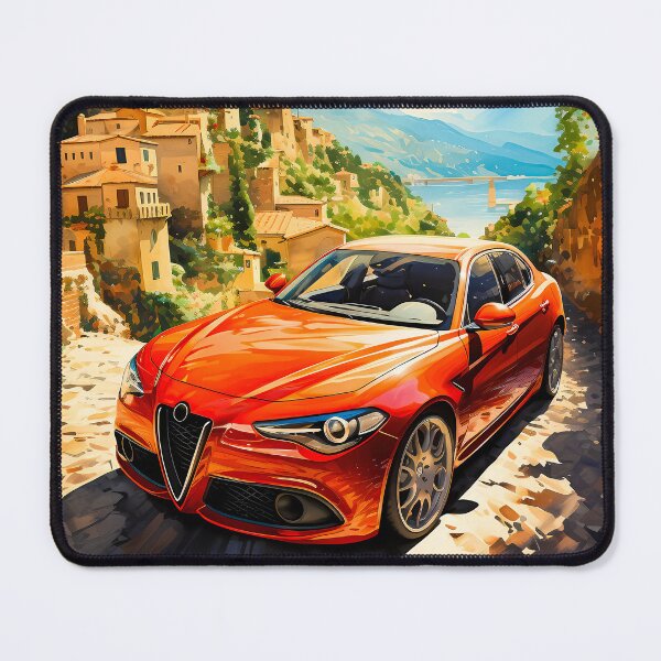 Item preview, Cruising Lake Como In Alfa Romeo Giulia Veloce designed and sold by RevUpDesign.