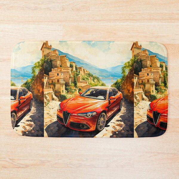 Item preview, Cruising Lake Como In Alfa Romeo Giulia Veloce designed and sold by RevUpDesign.