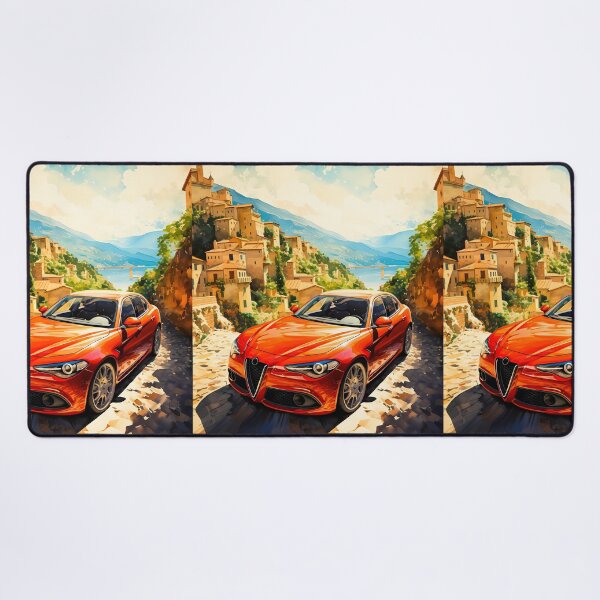 Item preview, Cruising Lake Como In Alfa Romeo Giulia Veloce designed and sold by RevUpDesign.