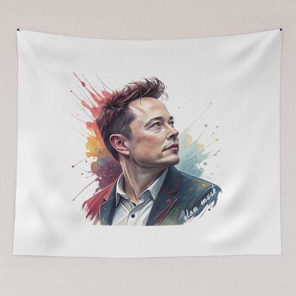 Artikelvorschau, Elon Musk Abstrakte Kunst, Elon Musk, Abstrakt entworfen und verkauft von graphic-genie.