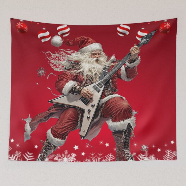 Item preview, Rockstar Santa Claus with Electric Guitar designed and sold by Cris888.
