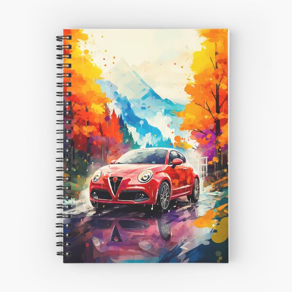 Item preview, Watercolor Alfa Romeo MiTo Italian Spirit In Heart Of Fall designed and sold by RevUpDesign.