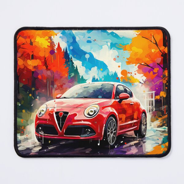 Item preview, Watercolor Alfa Romeo MiTo Italian Spirit In Heart Of Fall designed and sold by RevUpDesign.