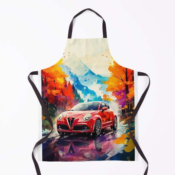 Item preview, Watercolor Alfa Romeo MiTo Italian Spirit In Heart Of Fall designed and sold by RevUpDesign.
