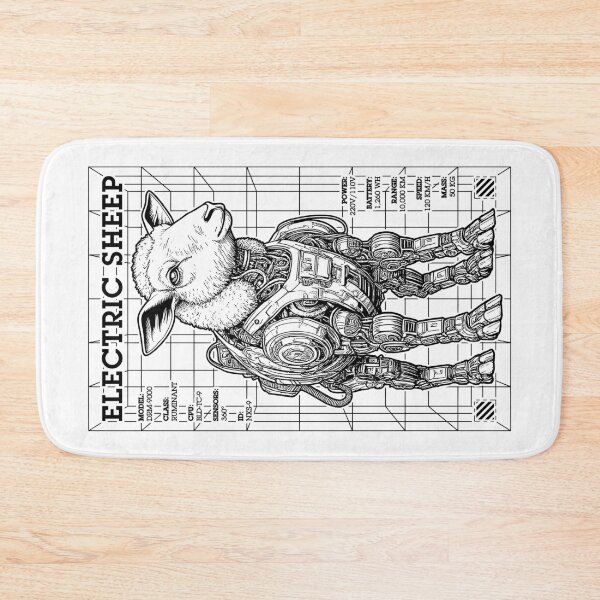 Item preview, Electric Sheep Cyberpunk Android Robot Science Fiction Gamer designed and sold by GrandeDuc.