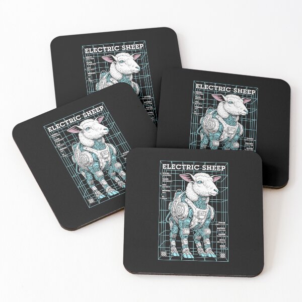 Item preview, Electric Sheep Cyberpunk Android Robot Science Fiction Gamer designed and sold by GrandeDuc.