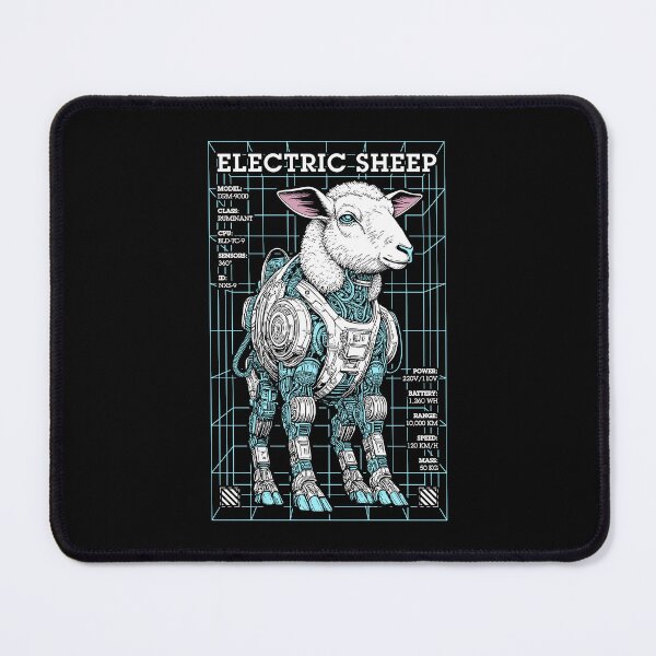 Item preview, Electric Sheep Cyberpunk Android Robot Science Fiction Gamer designed and sold by GrandeDuc.