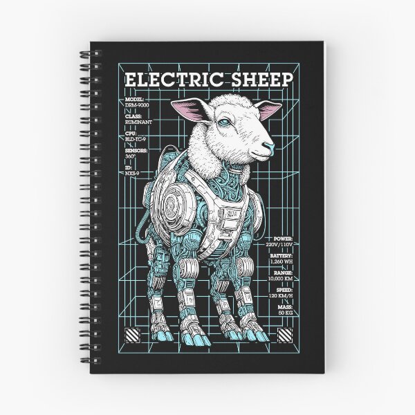 Item preview, Electric Sheep Cyberpunk Android Robot Science Fiction Gamer designed and sold by GrandeDuc.