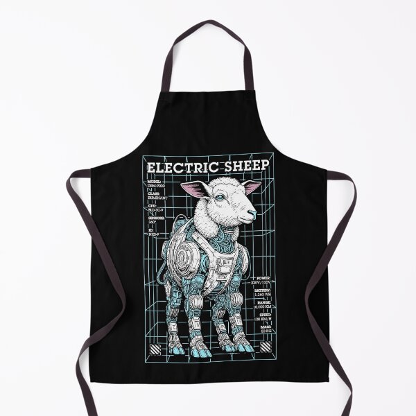 Item preview, Electric Sheep Cyberpunk Android Robot Science Fiction Gamer designed and sold by GrandeDuc.