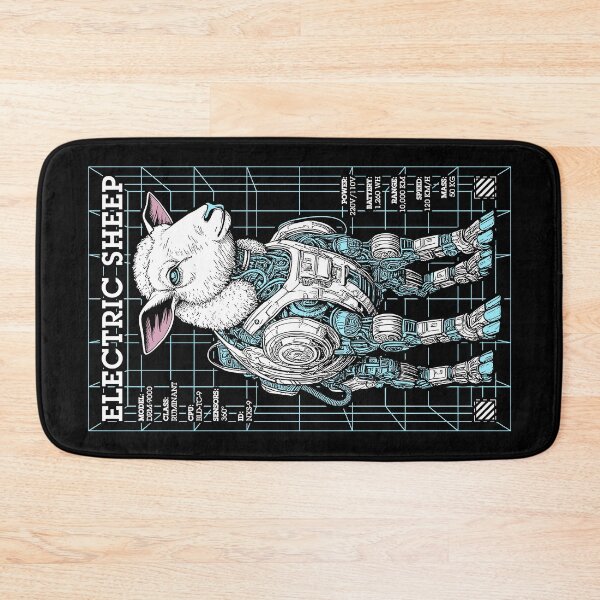 Item preview, Electric Sheep Cyberpunk Android Robot Science Fiction Gamer designed and sold by GrandeDuc.