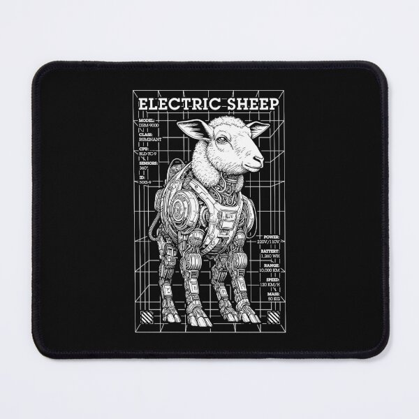 Item preview, Electric Sheep Cyberpunk Android Robot Science Fiction Gamer designed and sold by GrandeDuc.