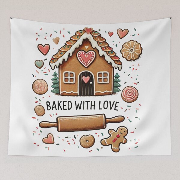 Item preview, Baked with Love designed and sold by FunandWhimsy.