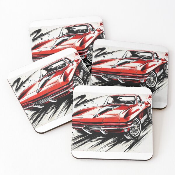 Item preview, 1963 Corvette Sting Ray Fanart (Red) designed and sold by Peterson Designs.