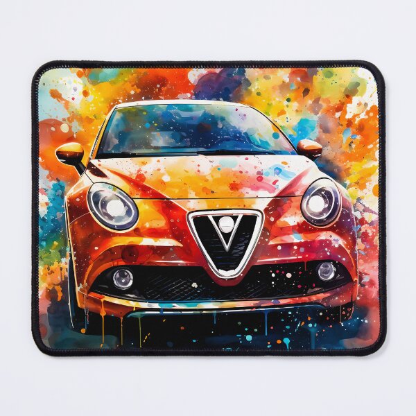 Item preview, Watercolor Alfa Romeo MiTo Burst Of Italian Passion designed and sold by RevUpDesign.