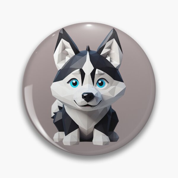 Item preview, Polygonal Husky Pup Art designed and sold by KiEgon.