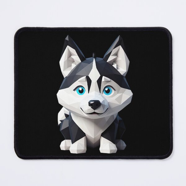 Item preview, Polygonal Husky Pup Art designed and sold by KiEgon.