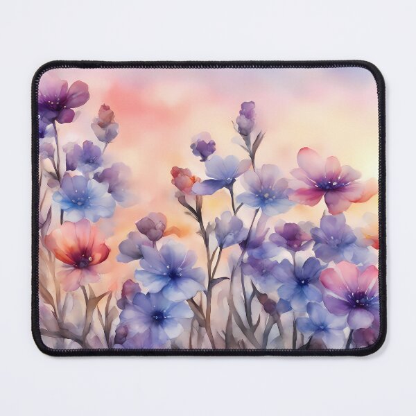 Item preview, Purple Flower Meadow in Sunrise designed and sold by CalmnessbyChoice.