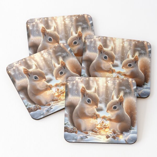 Item preview, Snowy Squirrel Decorations designed and sold by silp159.