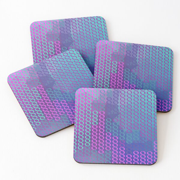 Item preview, Whole Notes In Chains Turquoise Purple Blue Fuchsia designed and sold by BrightrDayMusicArt.
