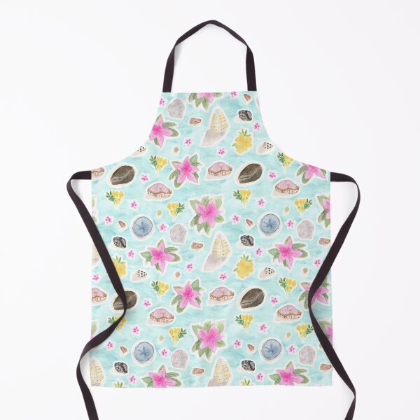 Item preview, Treasure Trove - Tropical Flowers and Pacific Ocean Shells designed and sold by FaireWaveArt.