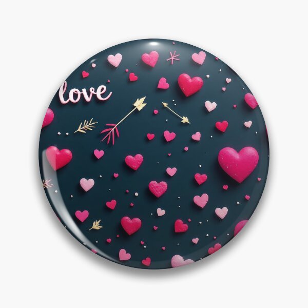 Item preview, An elegant 3D pattern featuring gold hearts, rose petals, and love notes, representing passionate love and togetherness, ideal for romantic wedding invitations or Valentine's Day projects. designed and sold by AlwaysHome.