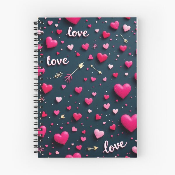 Item preview, An elegant 3D pattern featuring gold hearts, rose petals, and love notes, representing passionate love and togetherness, ideal for romantic wedding invitations or Valentine's Day projects. designed and sold by AlwaysHome.