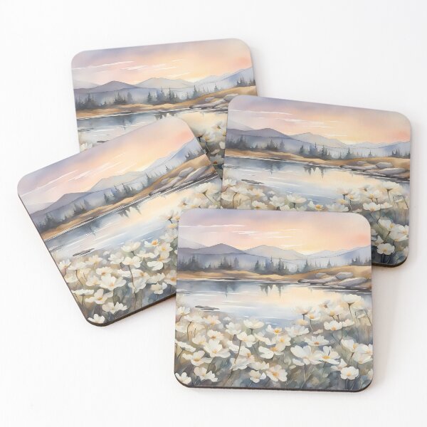 Item preview, White Flowers in the Mountains designed and sold by CalmnessbyChoice.