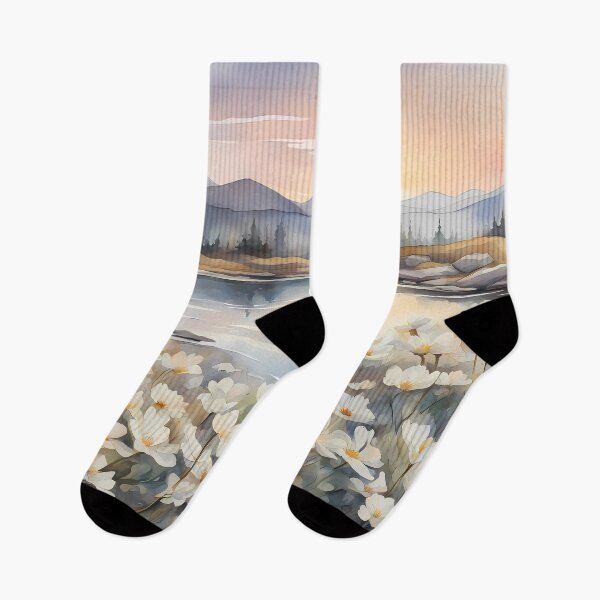 Item preview, White Flowers in the Mountains designed and sold by CalmnessbyChoice.
