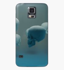 Dancing Blue Skulls Case/Skin for Samsung Galaxy