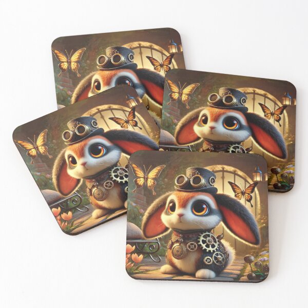 Item preview, Steampunk Harlequin Rabbit designed and sold by Sillytoe.