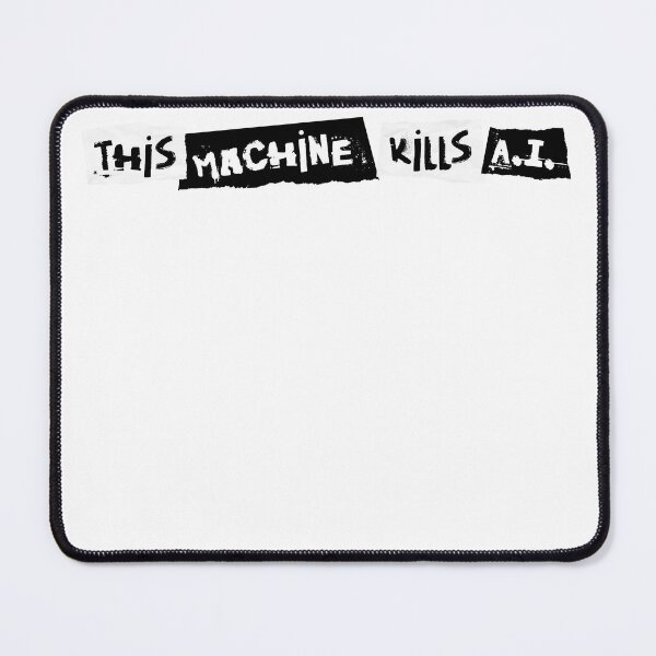 Item preview, This Machine Kills AI Sticker designed and sold by bunbutts.