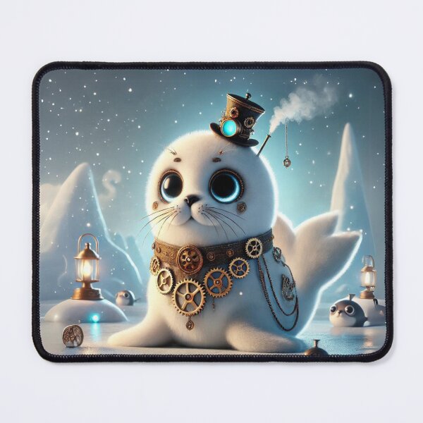Item preview, Steampunk Harp Seal designed and sold by Sillytoe.