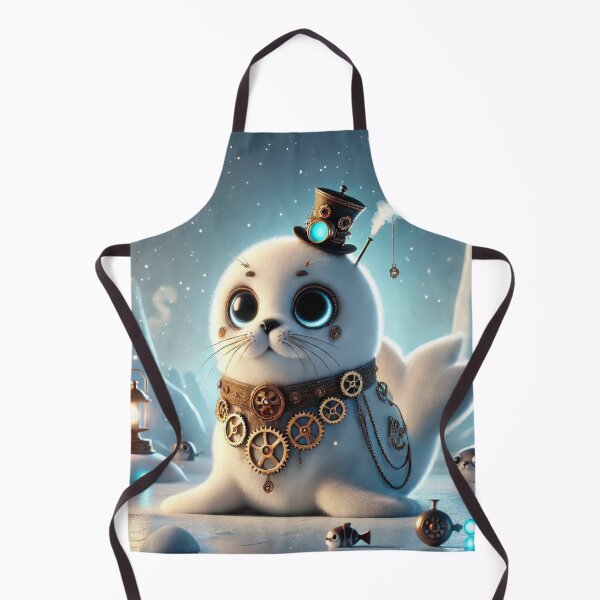 Item preview, Steampunk Harp Seal designed and sold by Sillytoe.