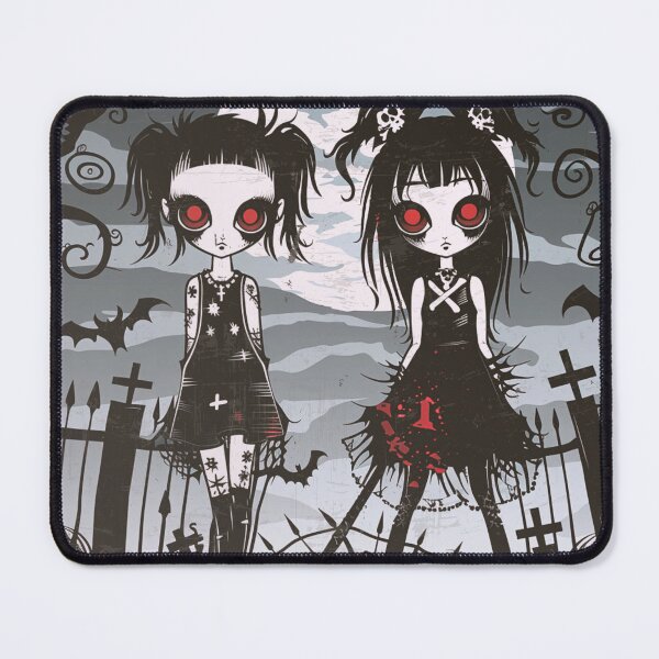 Item preview, Crusty Punk Goths aka Deathrocker Girls designed and sold by PitchBlackIcon.