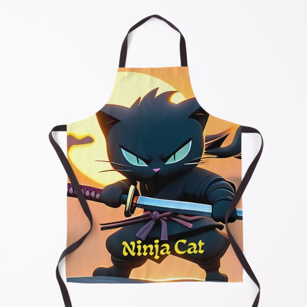 Item preview, Cat 5 - Ninja Cat designed and sold by thejungleheroes.