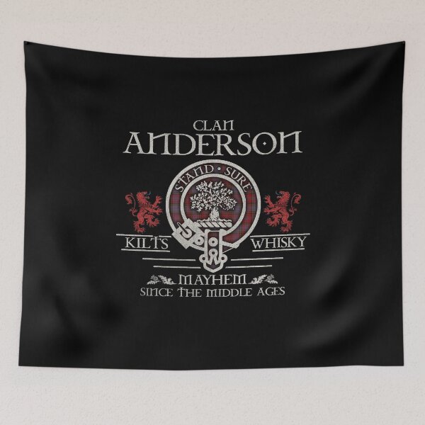 Artikelvorschau, Clan Anderson of Kinneddar Tartan Wappen Familientreffen Highland Games entworfen und verkauft von Clan1093.