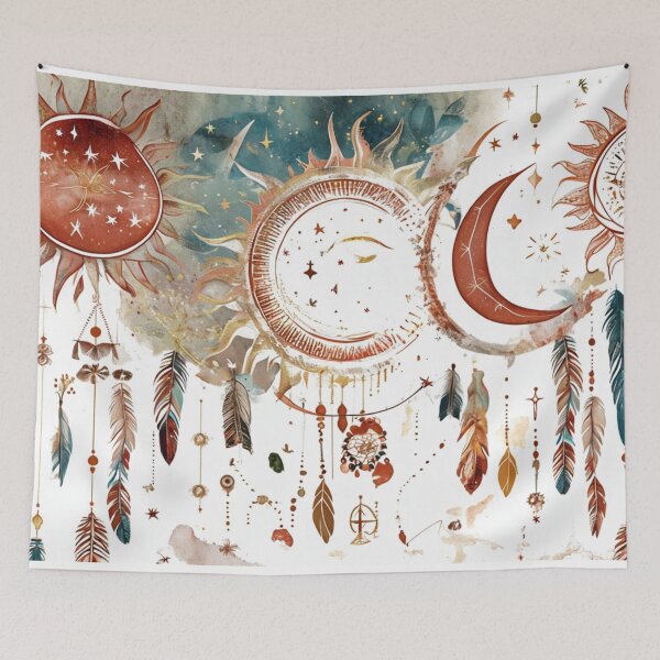 Item preview, Boho Sun and Moon designed and sold by bjrcy.
