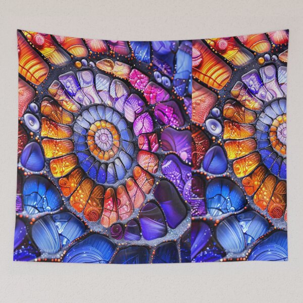 Item preview, Abstract AI Gaudi mosaic  designed and sold by Shevi.