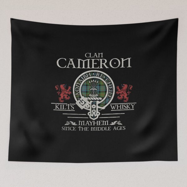 Item preview, Clan Cameron of Erracht tartan crest family reunion Highland Games designed and sold by Clan1093.