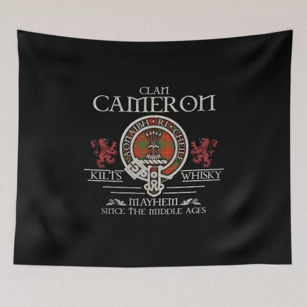 Item preview, Clan Cameron tartan crest family reunion Highland Games designed and sold by Clan1093.