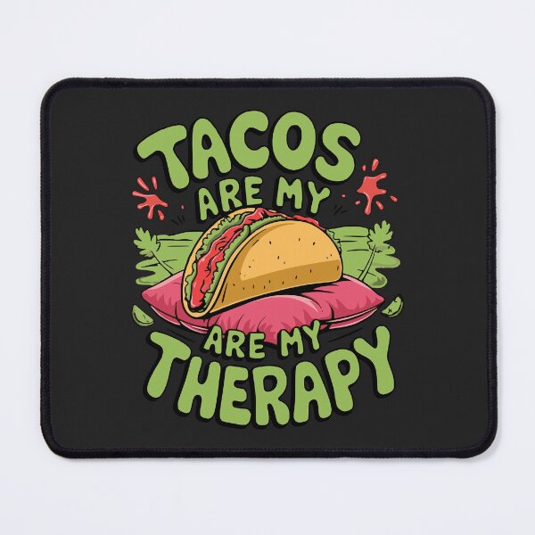 Artikelvorschau, Tacos sind meine Therapie - Lustiges Taco-Liebhaber-Design entworfen und verkauft von OwlWorks.