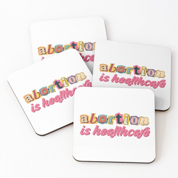Item preview, Abortion is Healthcare - Bold Pro-Choice Feminist Design with Scrapbook Letters designed and sold by WomaNation.