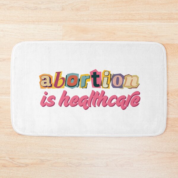 Item preview, Abortion is Healthcare - Bold Pro-Choice Feminist Design with Scrapbook Letters designed and sold by WomaNation.