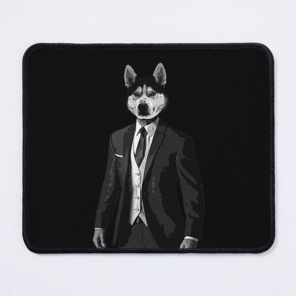 Item preview, Husky with Suit Man with Dog Head - Husky Man designed and sold by MyREDBlack.