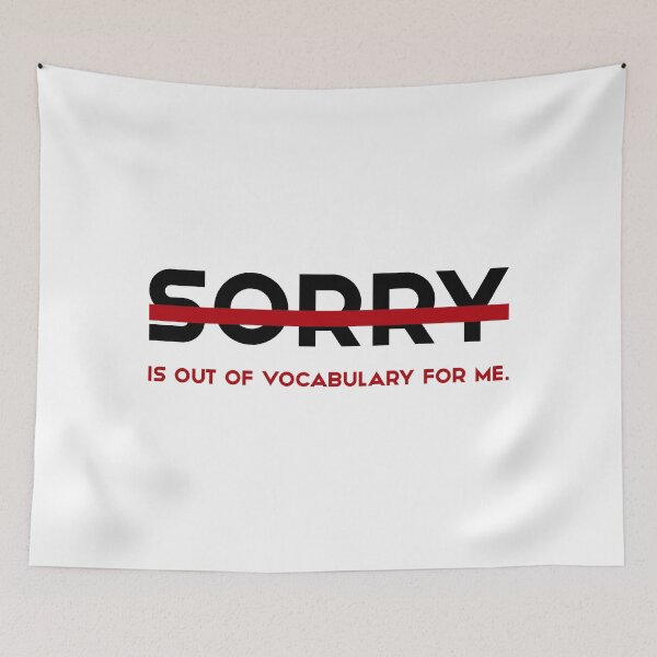 Item preview, SORRY OUT OF VOCABULARY, Unique designed and sold by villacreativa.