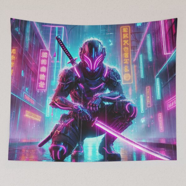 Item preview, Glowing Cyberpunk Warrior designed and sold by GabrielWest.